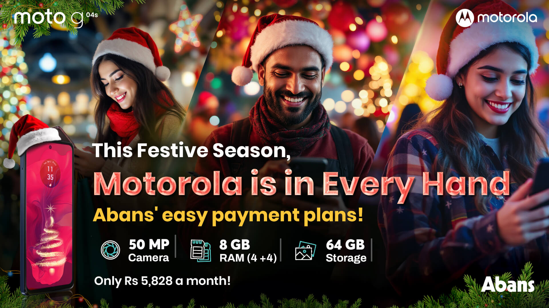 This Festive Season, Motorola is in every hand with Abans easy payment plans!